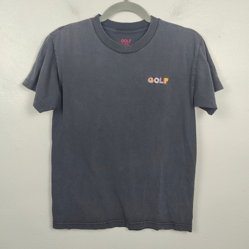 GOLF T-Shirt Mens Small Black Colorful Donut Logo Tee Tyler‎ The Creator